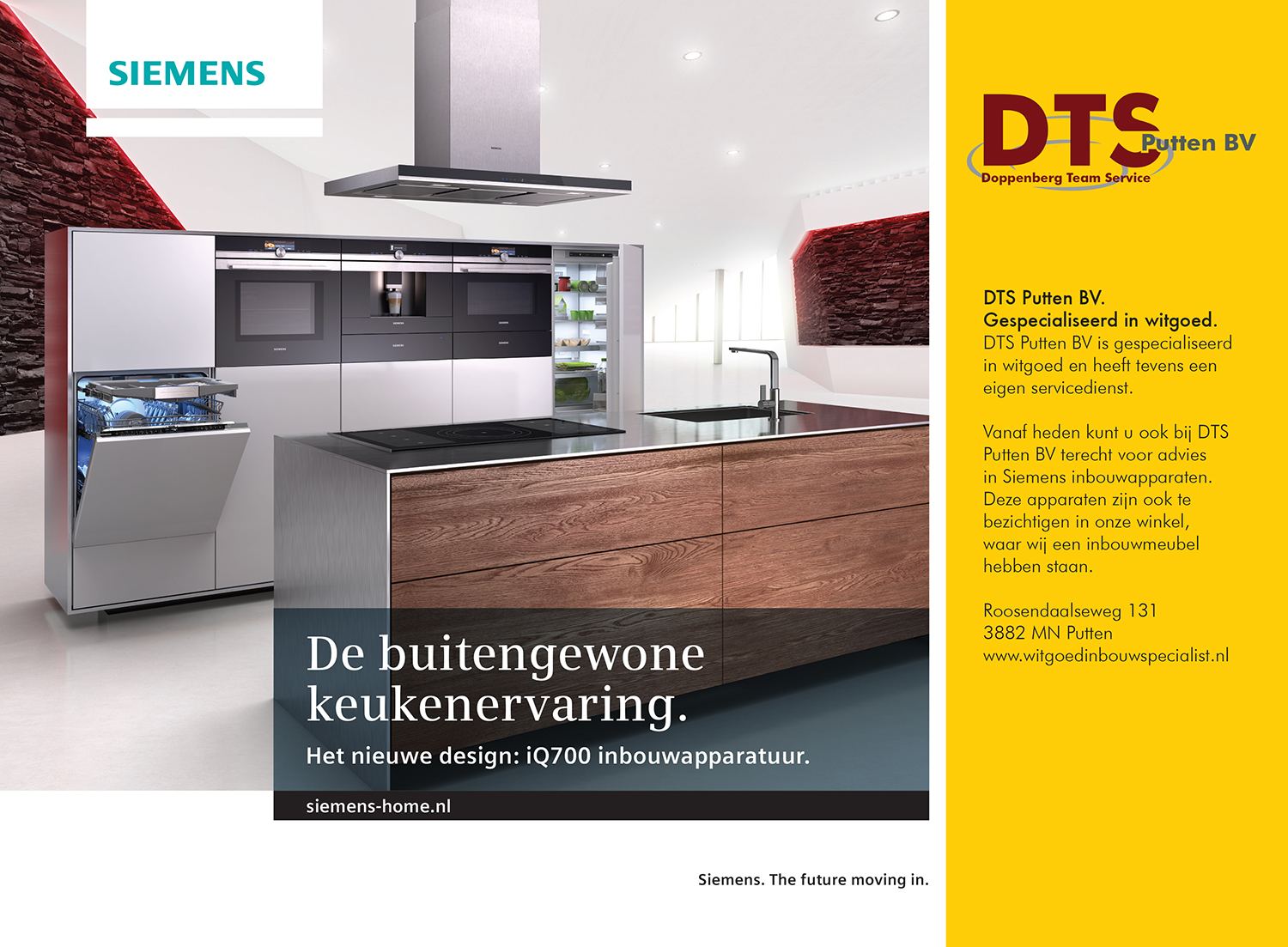 DTS Putten inbouw apparatuur Siemens witgoed specialist keukenervaring